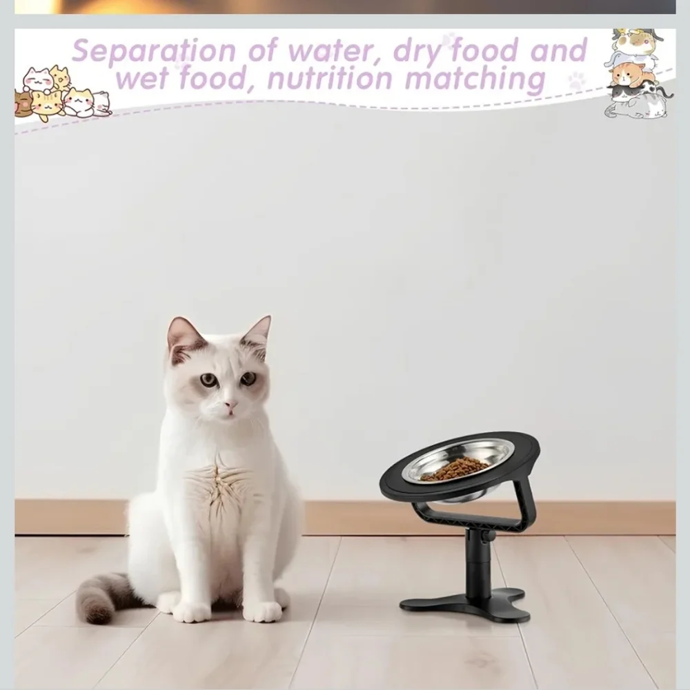 Adjustable Pet Feeding Bowl with Stand
